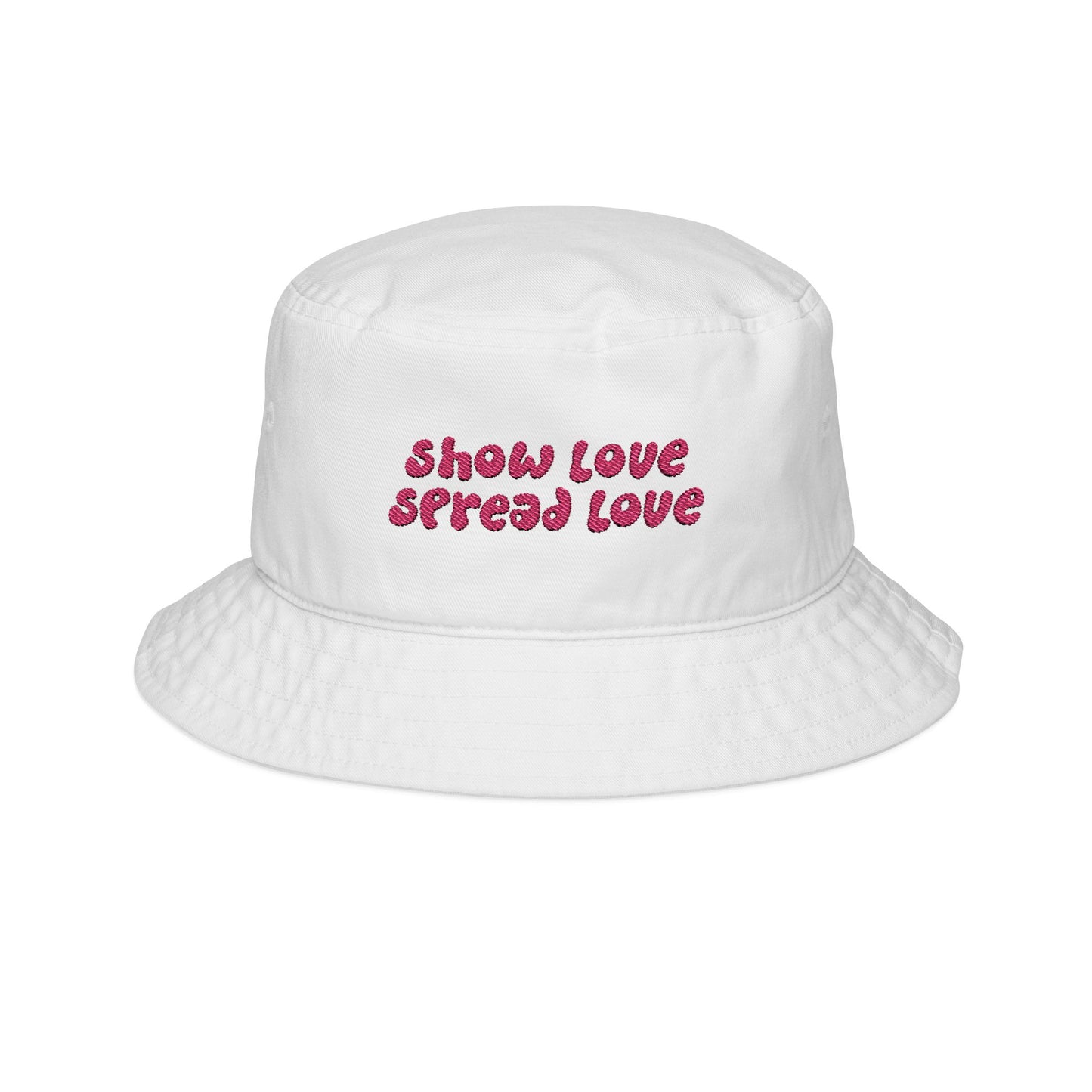 Show Love Spread Love Embroidered Bucket Hat | Festival Bucket Hat | Griz-Inspired Bucket Hat