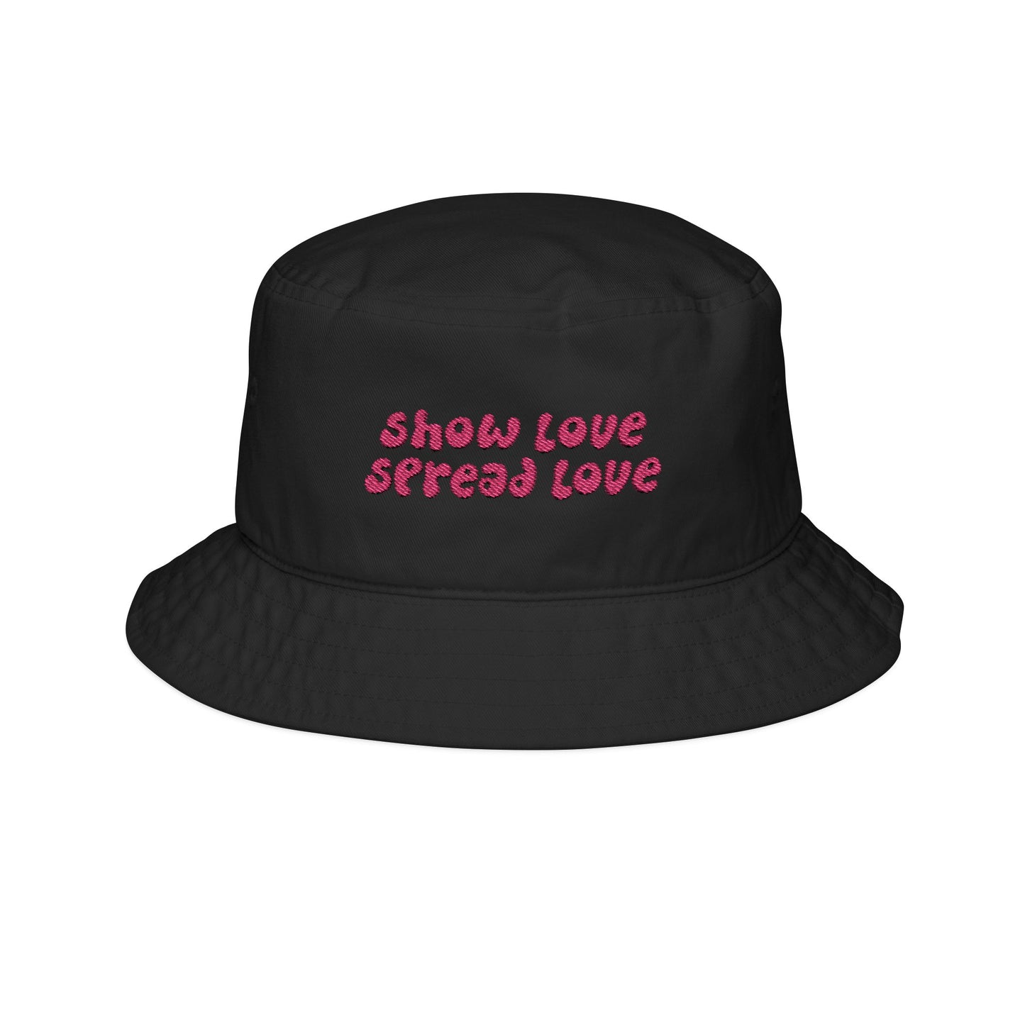 Show Love Spread Love Embroidered Bucket Hat | Festival Bucket Hat | Griz-Inspired Bucket Hat
