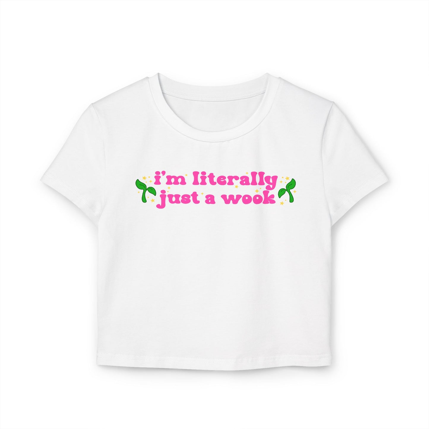 I'm Just a Wook Baby Tee | Rave Crop Top Baby Tee | Festival Tee, EDM Shirt