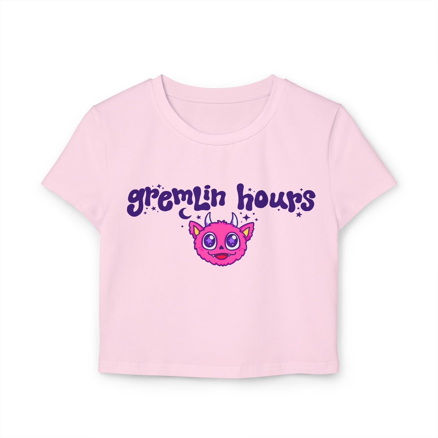 Gremlin Hours Baby Tee | Rave Crop Top Baby Tee | Afters Shirt, EDM Shirt