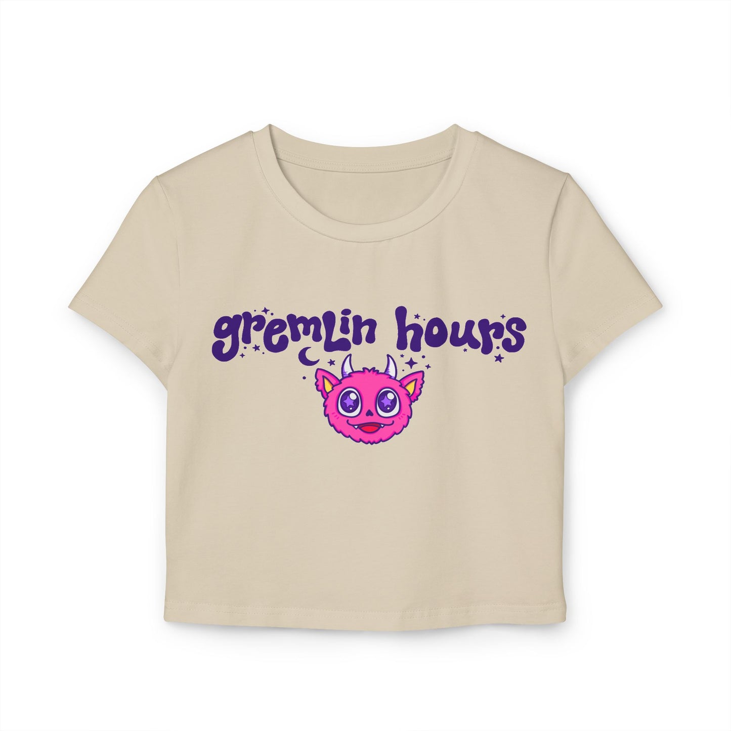 Gremlin Hours Baby Tee | Rave Crop Top Baby Tee | Afters Shirt, EDM Shirt