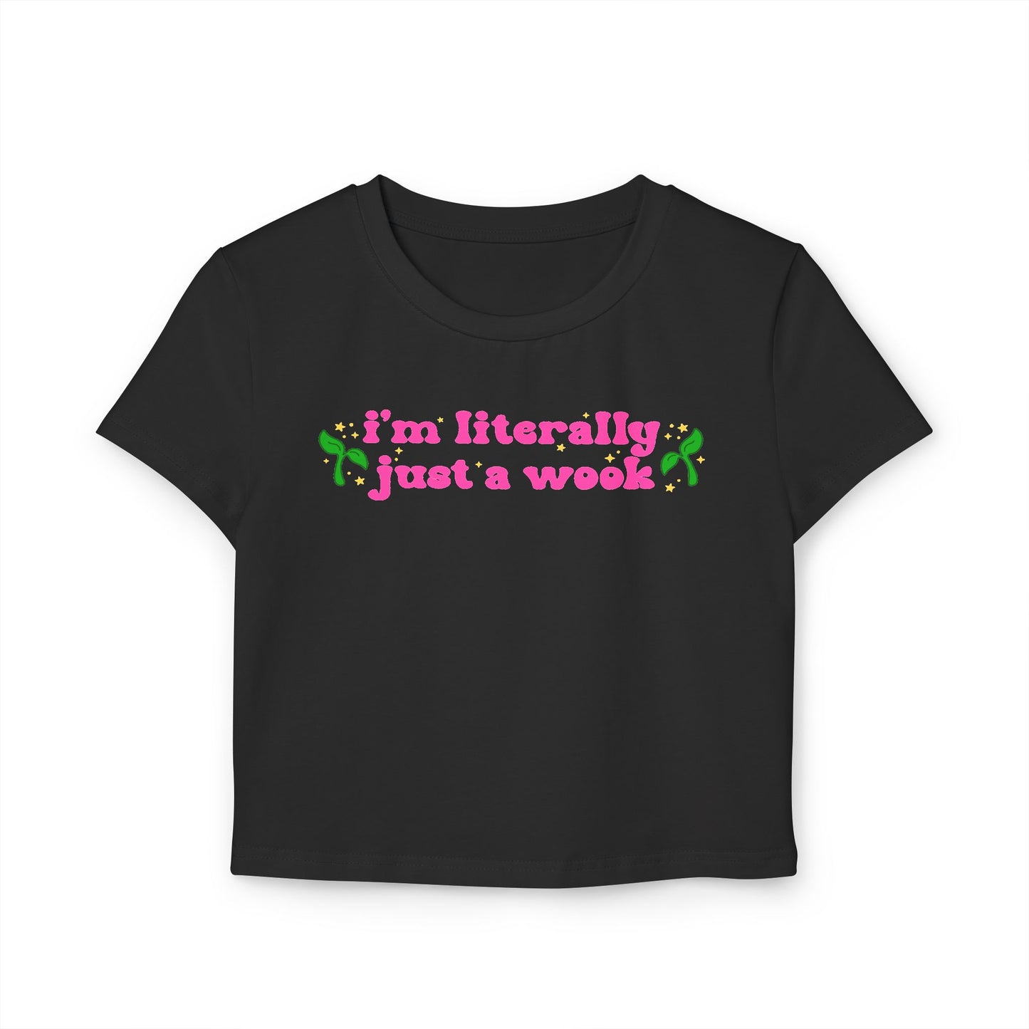 I'm Just a Wook Baby Tee | Rave Crop Top Baby Tee | Festival Tee, EDM Shirt