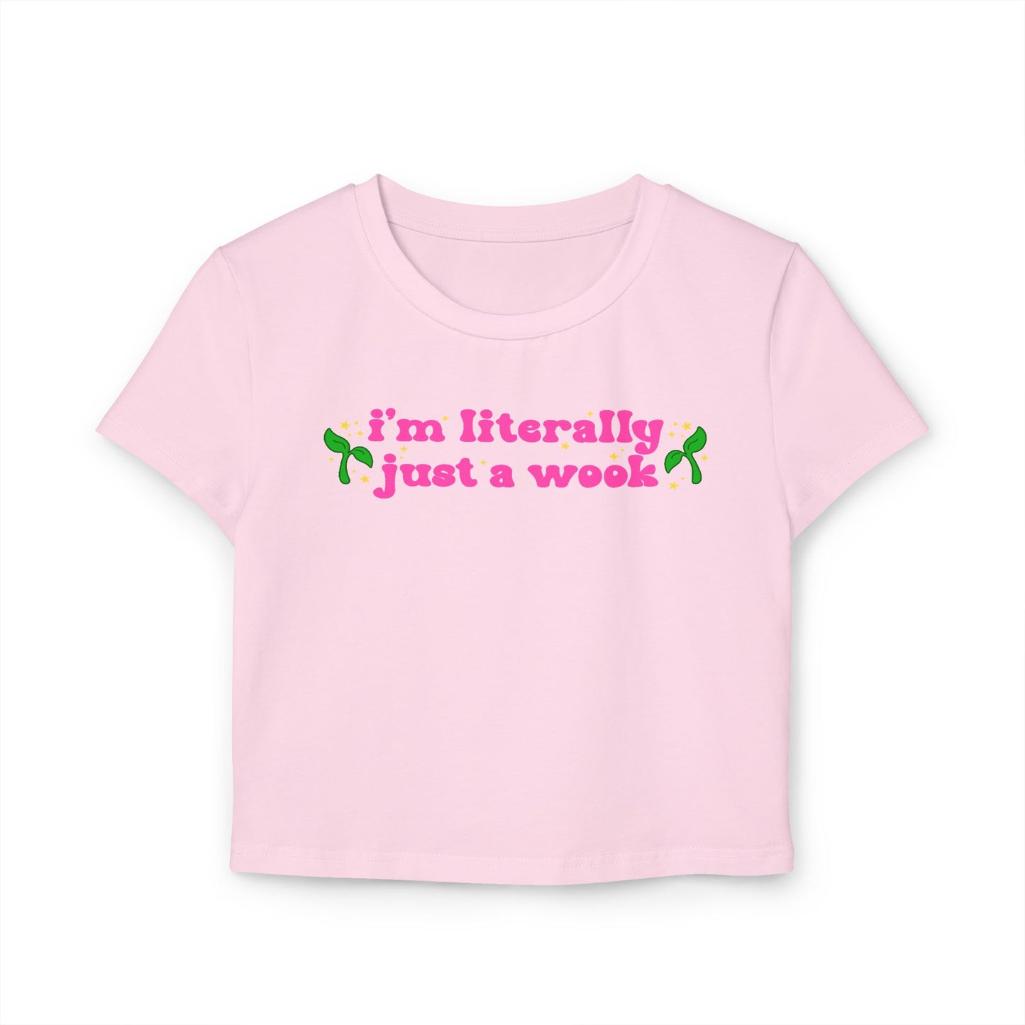I'm Just a Wook Baby Tee | Rave Crop Top Baby Tee | Festival Tee, EDM Shirt