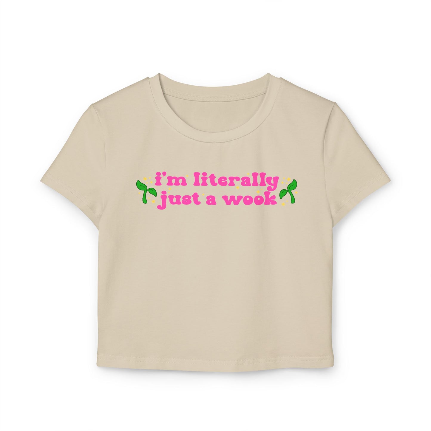 I'm Just a Wook Baby Tee | Rave Crop Top Baby Tee | Festival Tee, EDM Shirt
