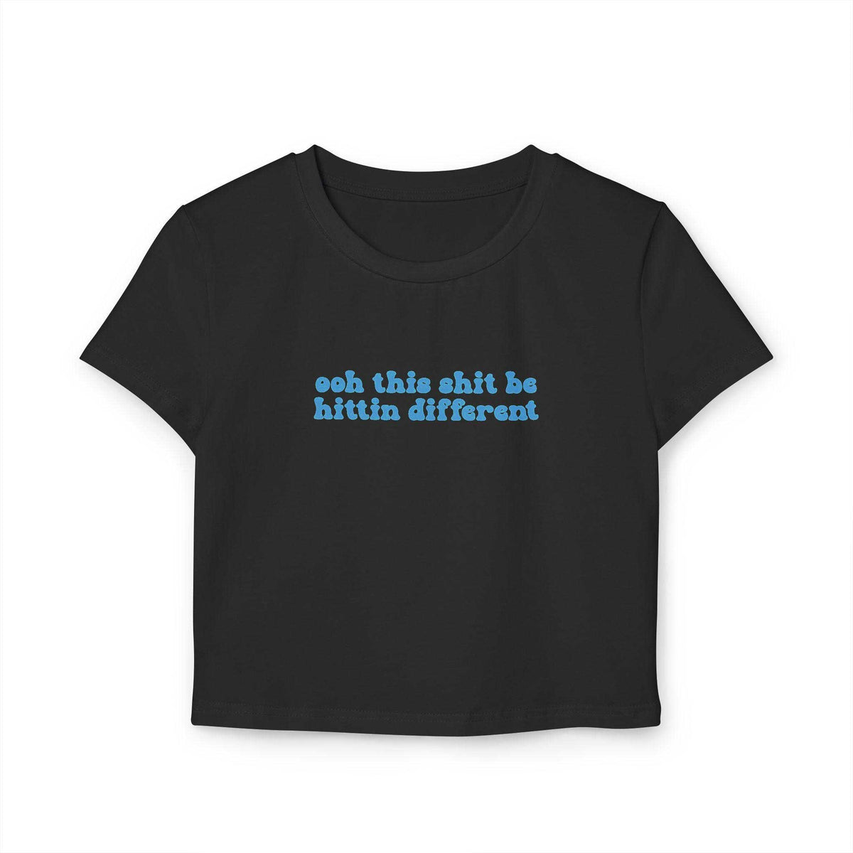 Hittin Different Baby Tee | Rave EDM Crop Top