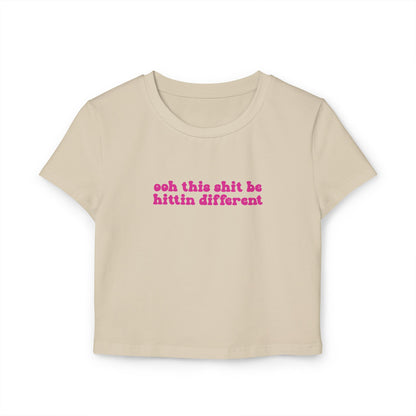 Hittin Different Baby Tee |  Rave Crop Top Baby Tee | Griz Inspired Tee, Festival Tee, EDM Shirt