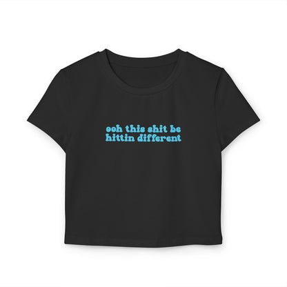 Hittin Different Baby Tee |  Rave Crop Top Baby Tee | Griz Inspired Tee, Festival Tee, EDM Shirt