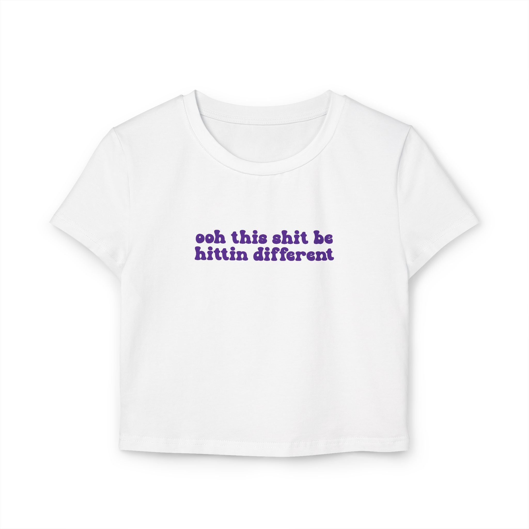 Hittin Different Baby Tee | Rave Crop Top Baby Tee | Griz