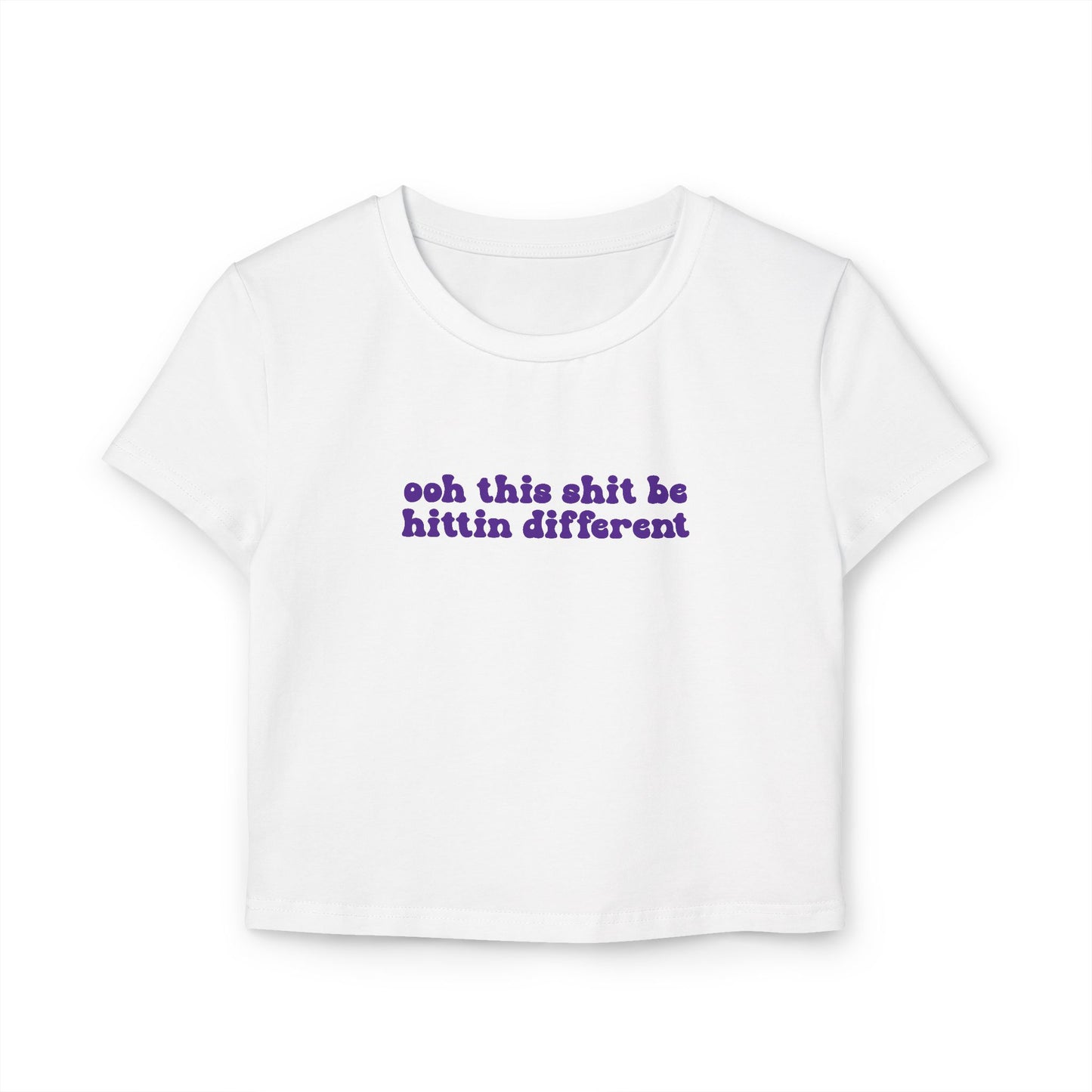 Hittin Different Baby Tee |  Rave Crop Top Baby Tee | Griz Inspired Tee, Festival Tee, EDM Shirt