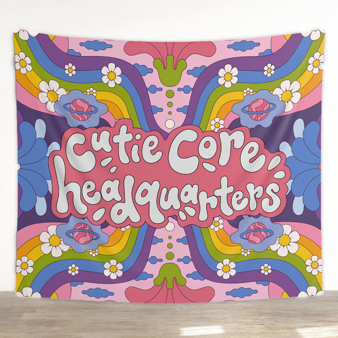 Cutie Core HQ Funky Rave Tapestry